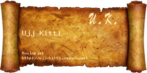 Ujj Kitti névjegykártya